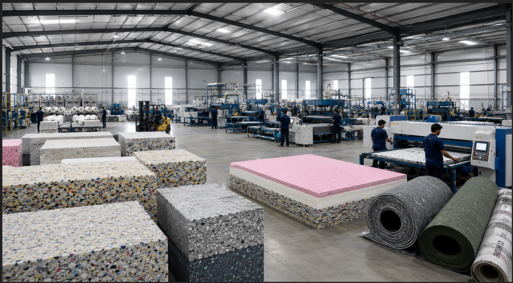Foam & Mattresses division — manufacturing at Ananya Package